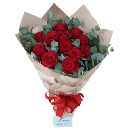 Buquê 12 Rosas Especial Koreano 